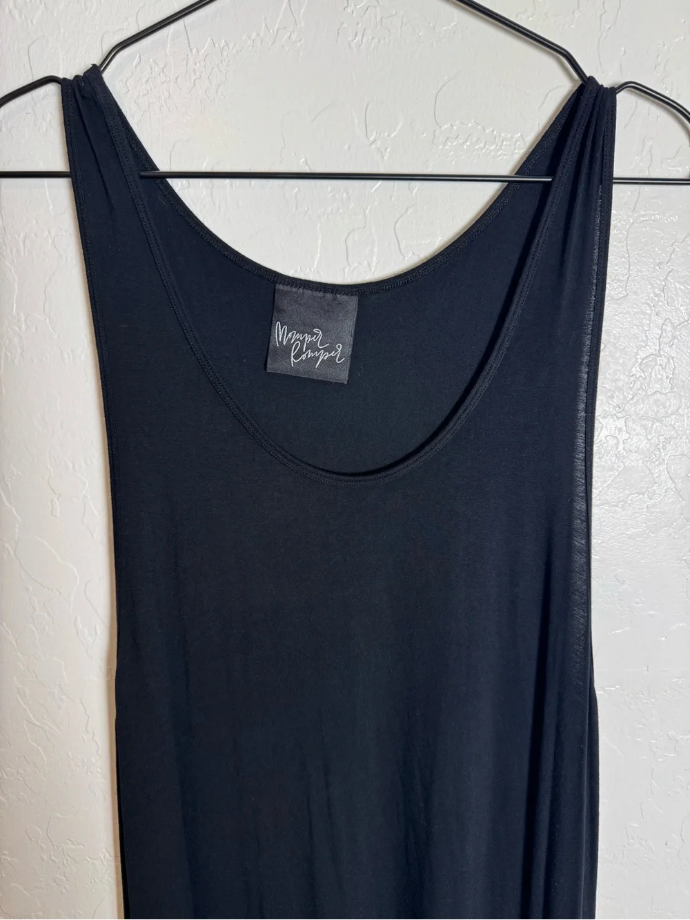 Momper Romper Black Harem Jumpsuit One Piece Medium